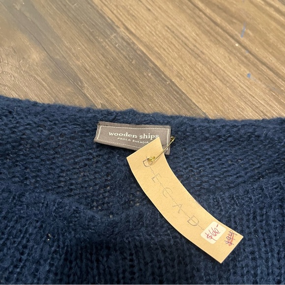 Wooden Ships Navy Shawl - Picture 2 of 4